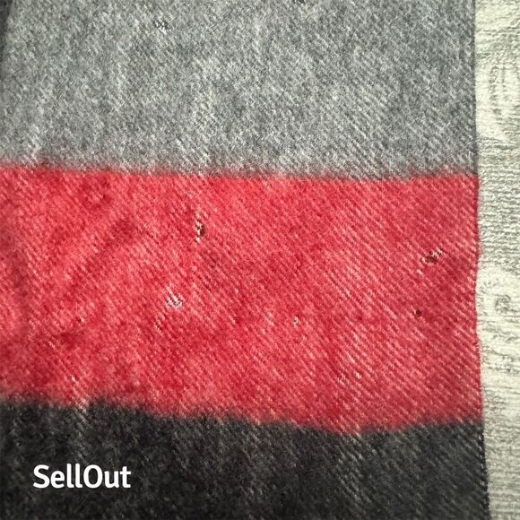 Charter Club Unisex Multicolor Plaid Cashmere Scarf with Tassel Fringe - Picture 5 of 7